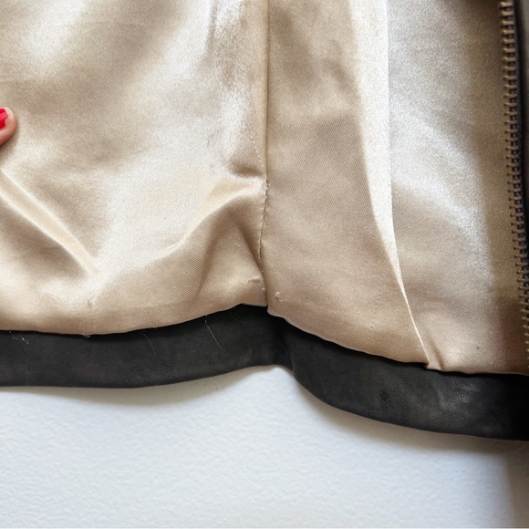 Doma Brown Leather Zipper Jacket - Picture 8 of 14